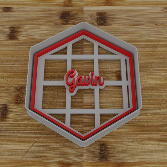 Simple Shield Badge Cookie Cutter | Personalization Available | Custom Embosser