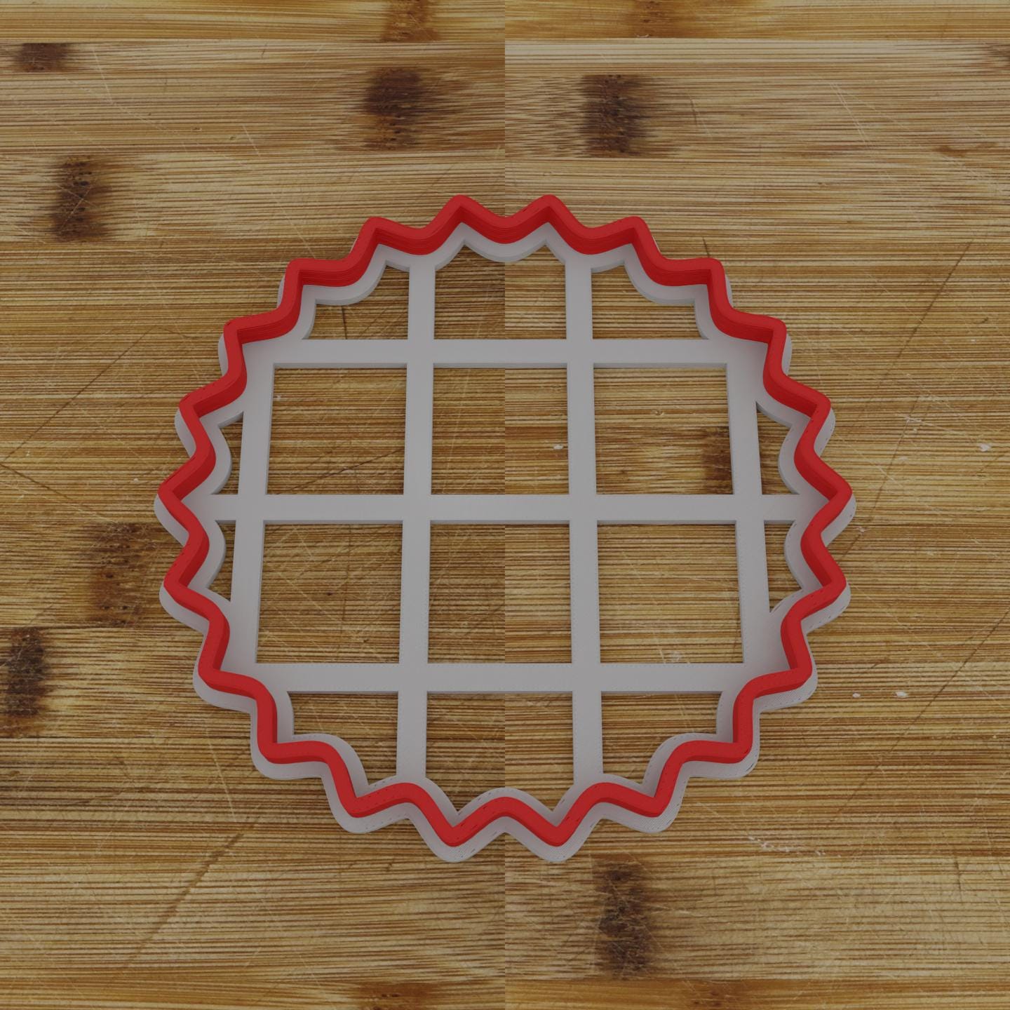 Sunburst Badge Cookie Cutter | Personalization Available | Custom Embosser