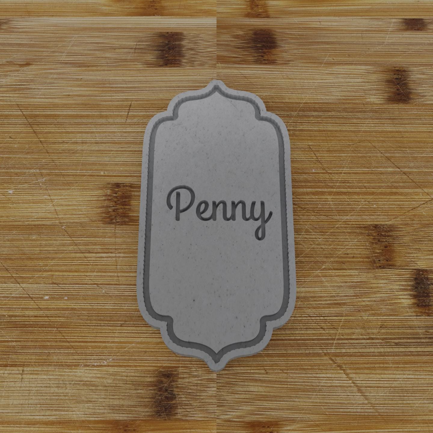 Simple Shield Plaque Cookie Cutter | Personalization Available | Custom Embosser