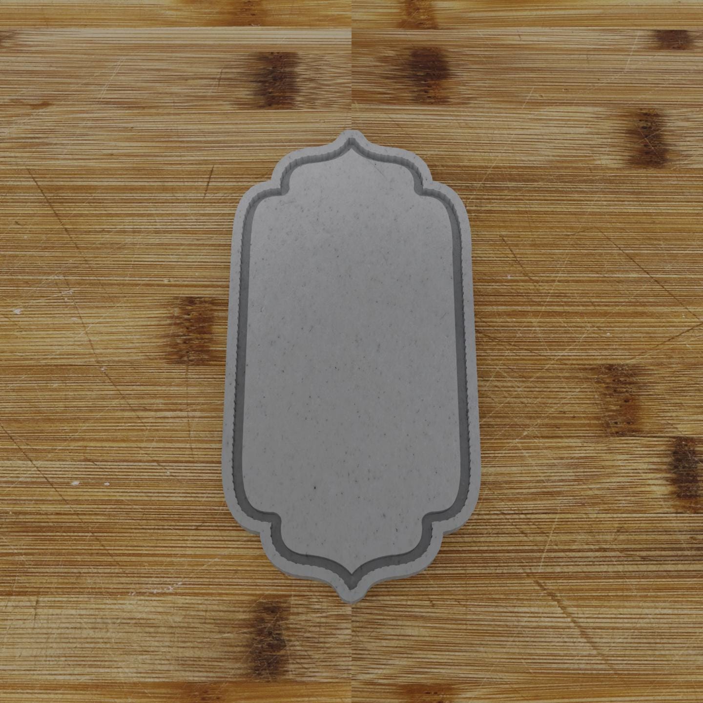 Simple Shield Plaque Cookie Cutter | Personalization Available | Custom Embosser