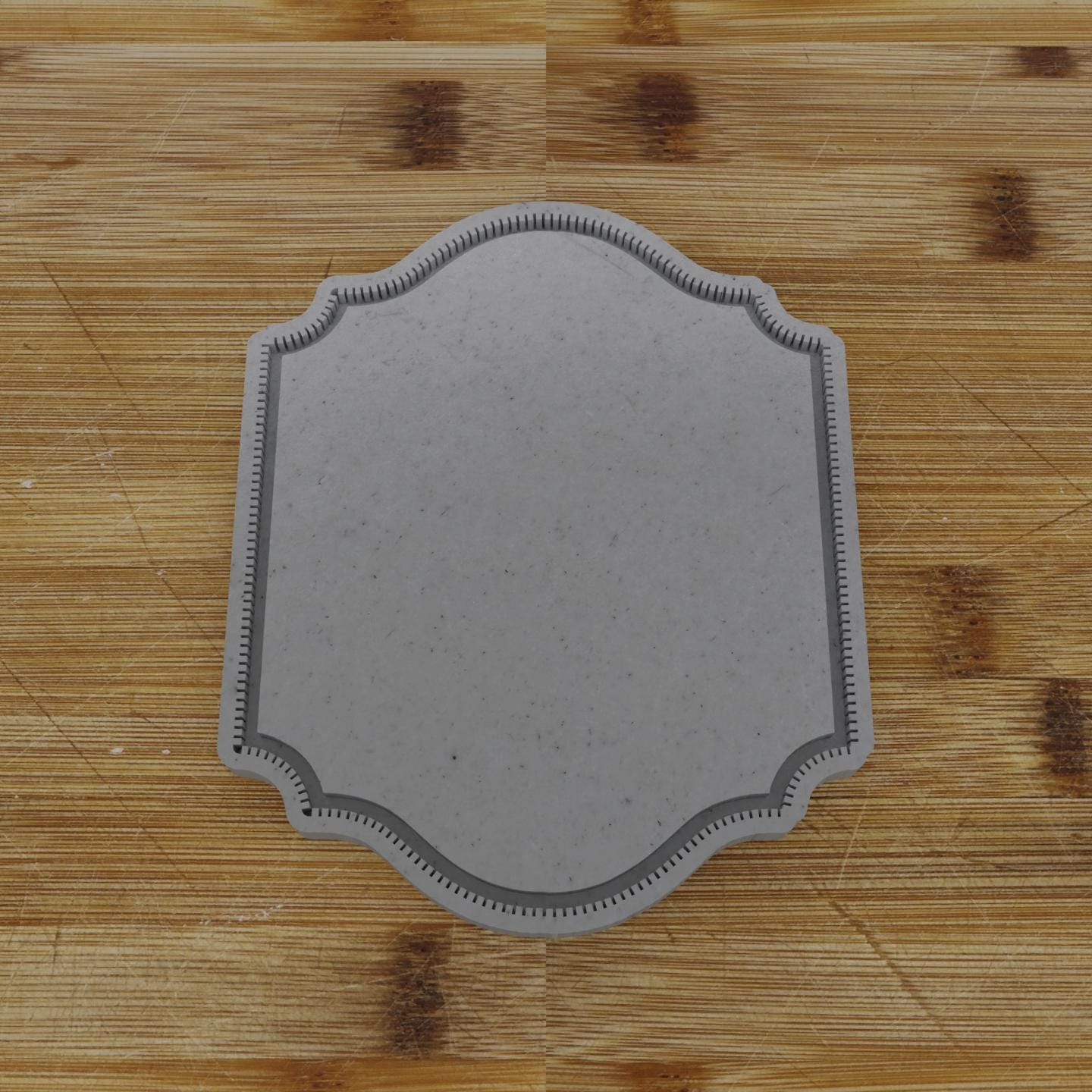 Diamond Plaque Cookie Cutter | Personalization Available | Custom Embosser