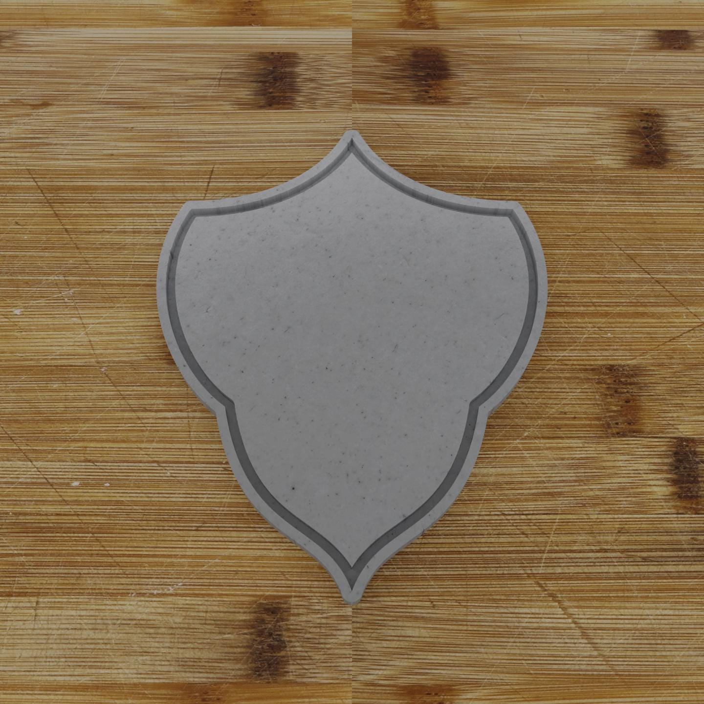 Vertical Shield Label Cookie Cutter | Personalization Available | Custom Embosser