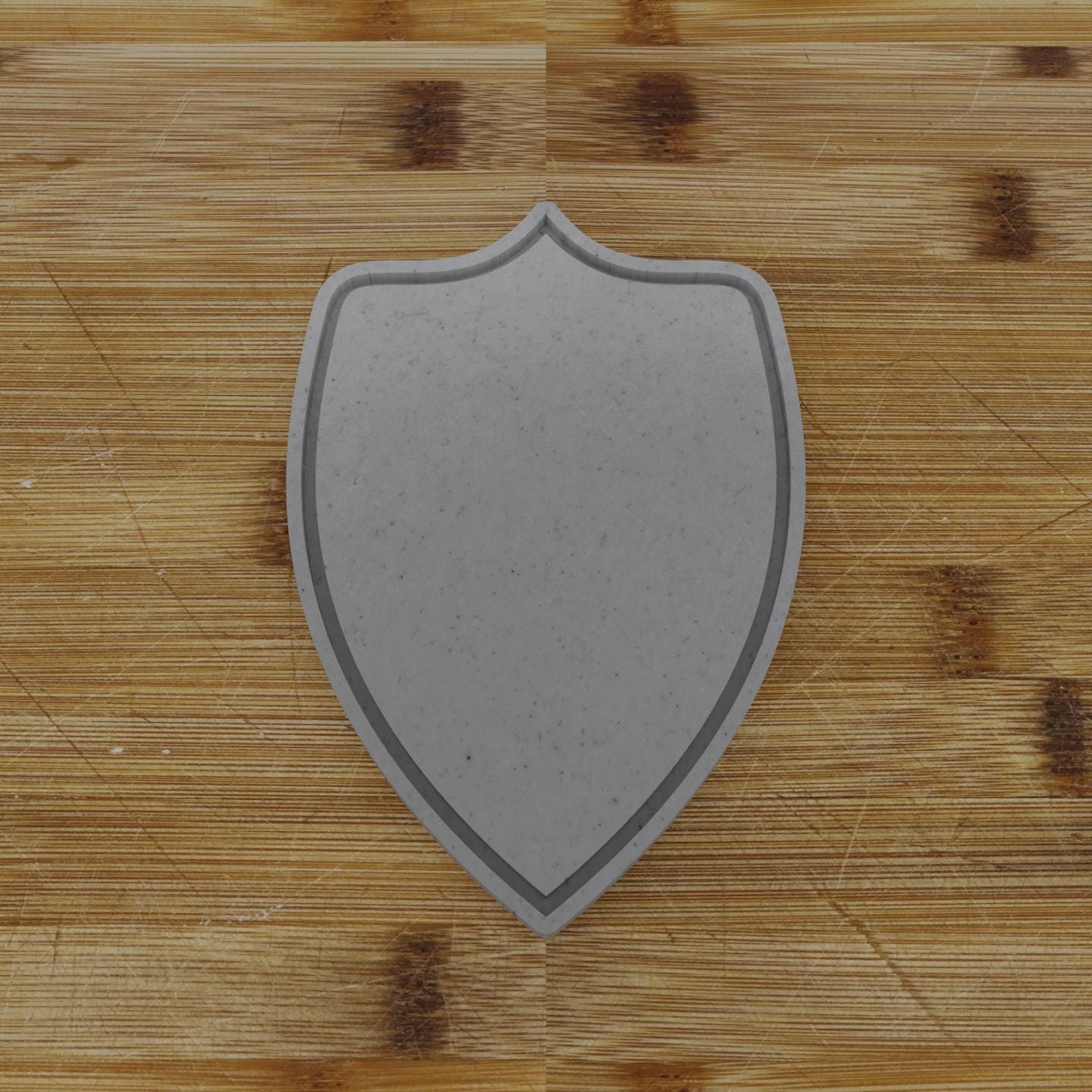 Simple Shield Label Cookie Cutter | Personalization Available | Custom Embosser