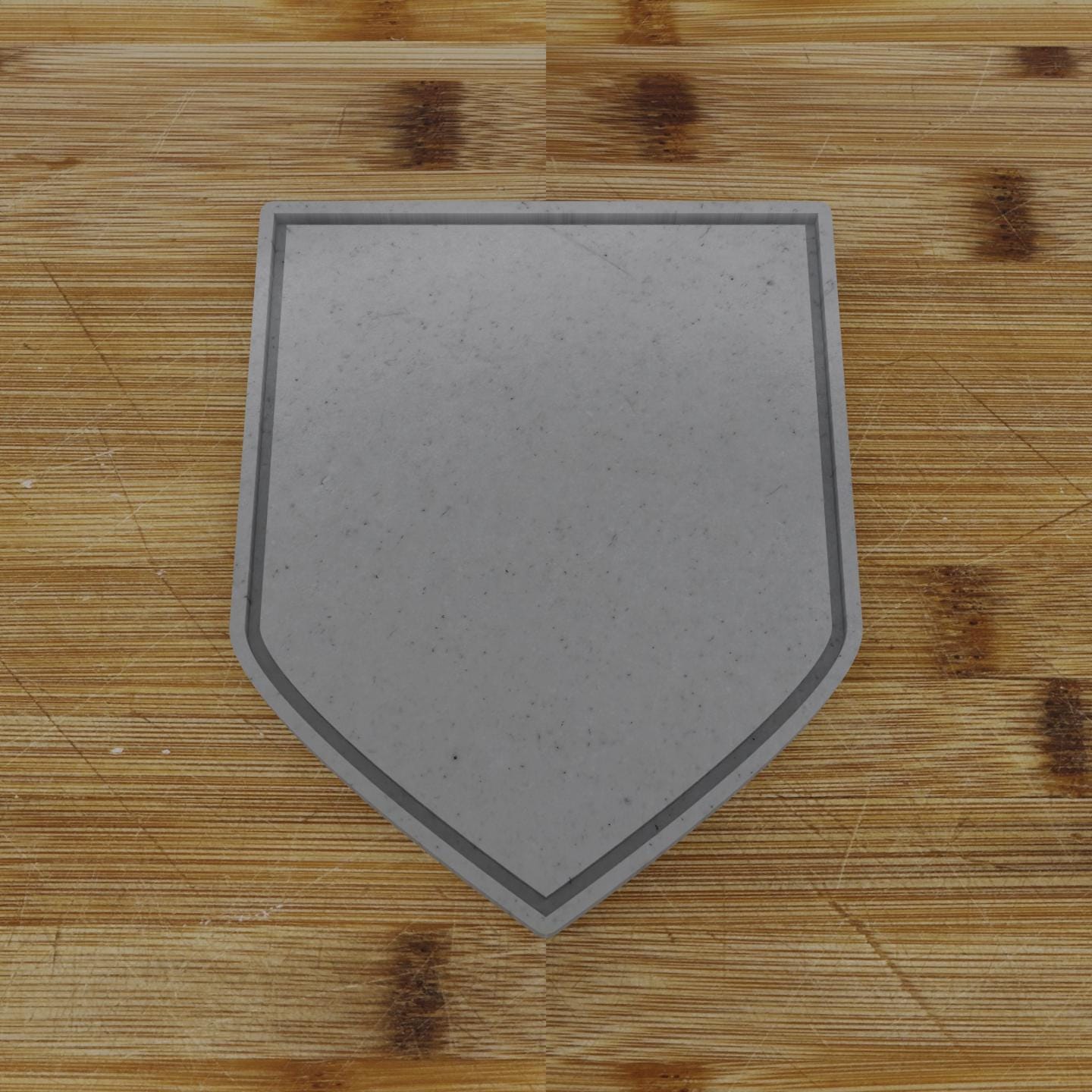 Ornate Shield Label Cookie Cutter | Personalization Available | Custom Embosser