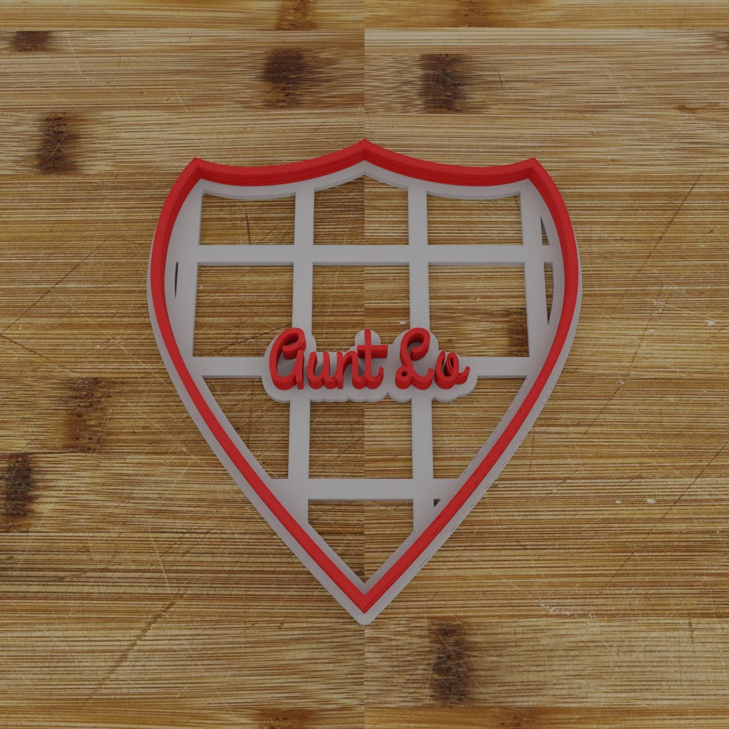 Vertical Shield Label Cookie Cutter | Personalization Available | Custom Embosser