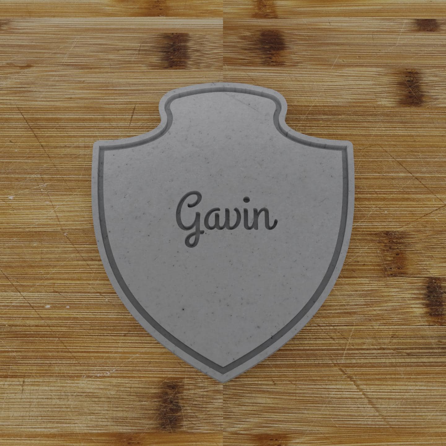 Simple Rectangular Label Cookie Cutter | Personalization Available | Custom Embosser