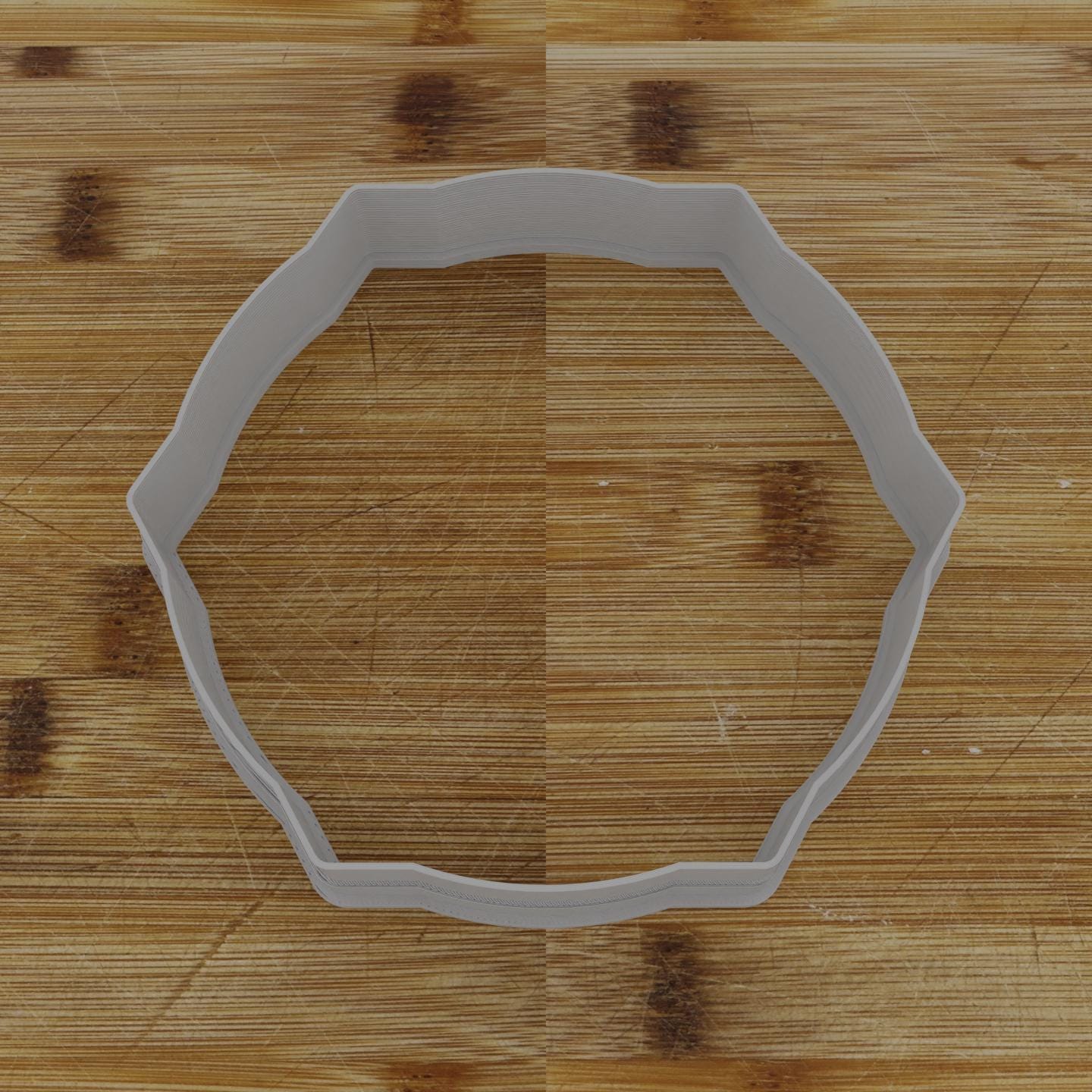 Ornate Shield Label Cookie Cutter | Personalization Available | Custom Embosser