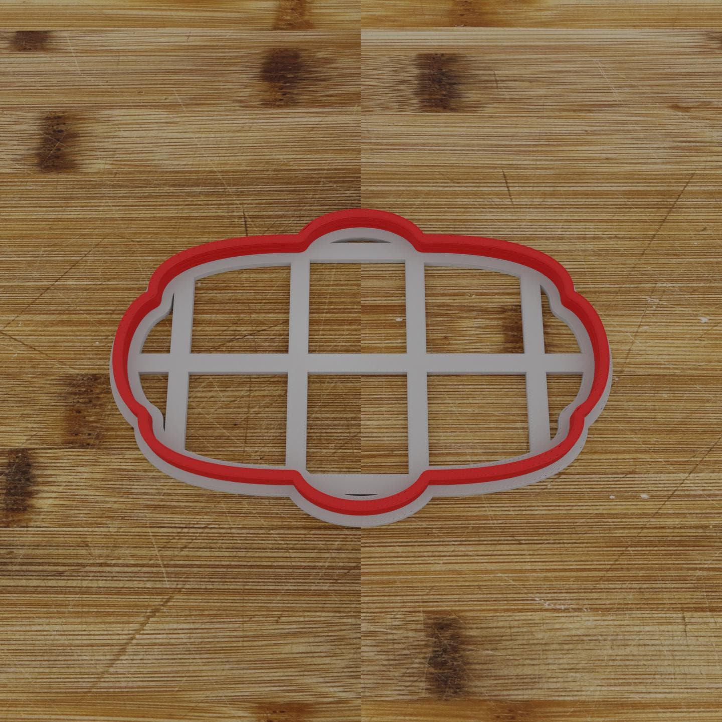 Wide Shield Label Cookie Cutter | Personalization Available | Custom Embosser