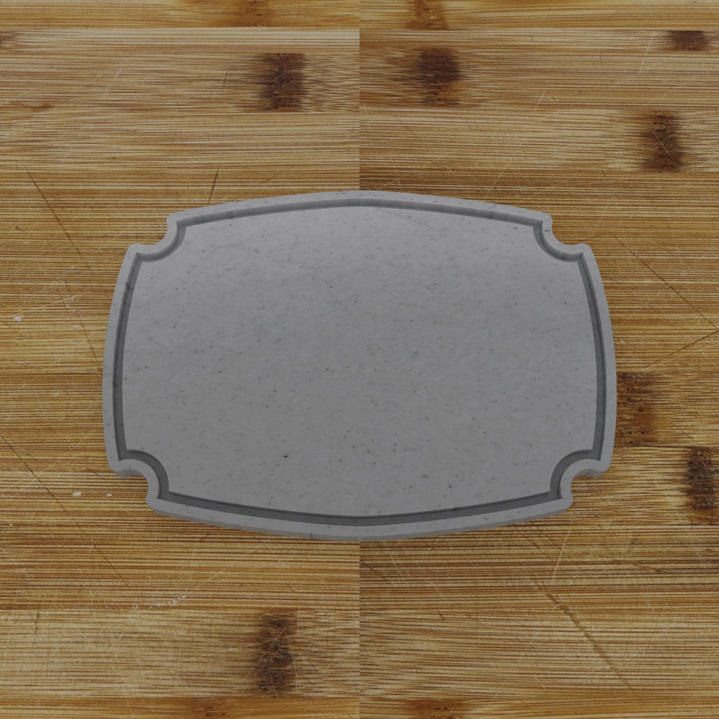 Wide Shield Label Cookie Cutter | Personalization Available | Custom Embosser