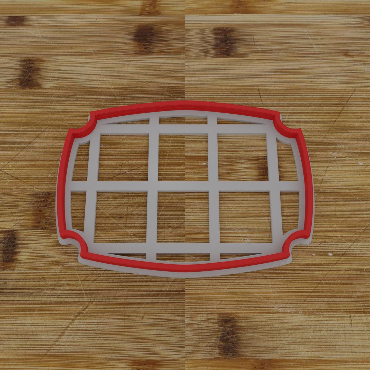 Wide Shield Label Cookie Cutter | Personalization Available | Custom Embosser