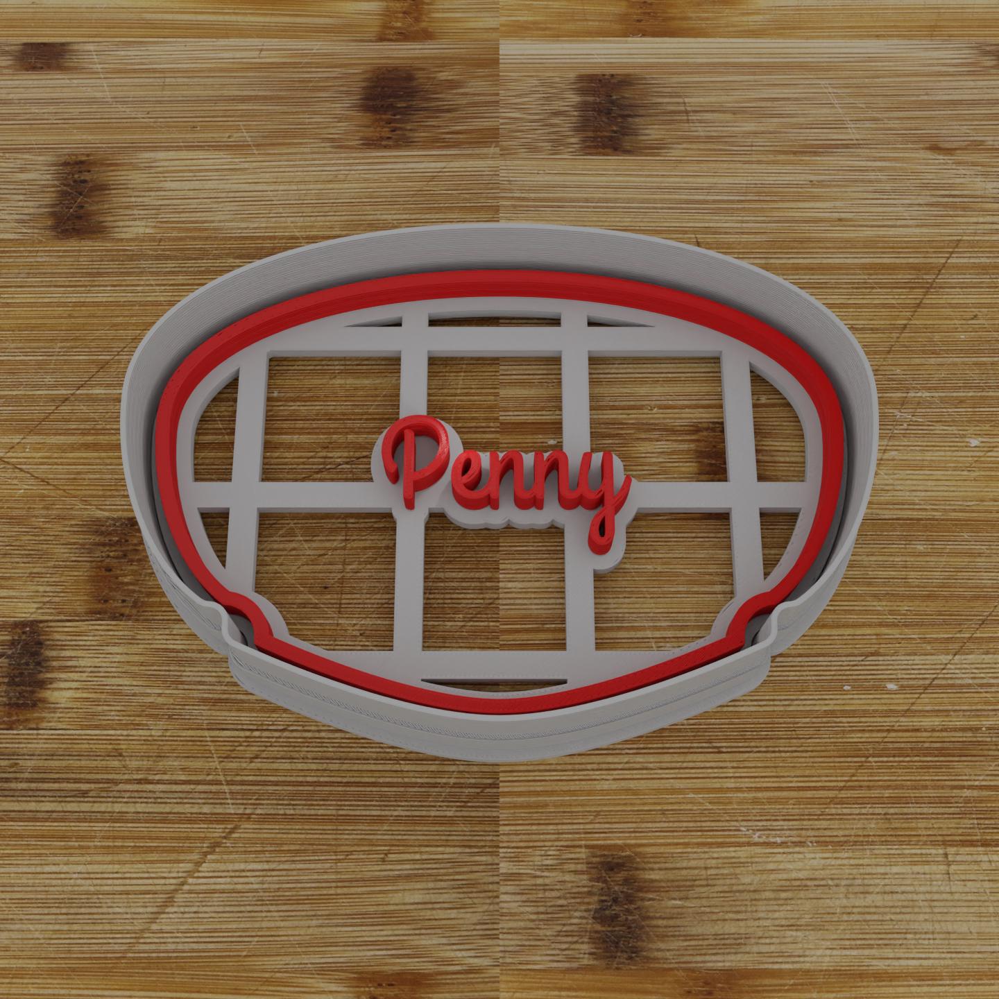 Round Label with Ribbon Cookie Cutter | Personalization Available | Custom Embosser