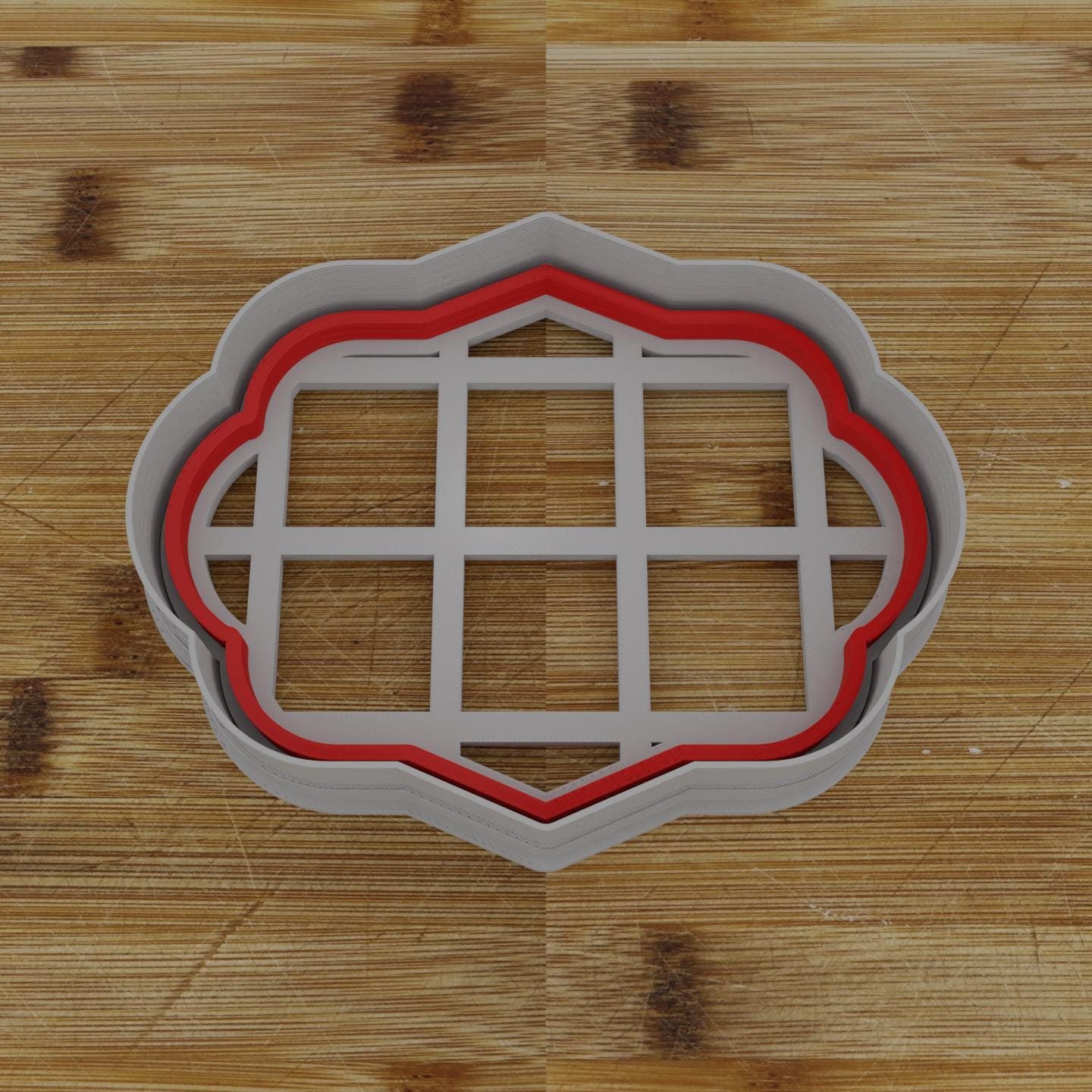 Simple Rectangular Plaque Cookie Cutter | Personalization Available | Custom Embosser