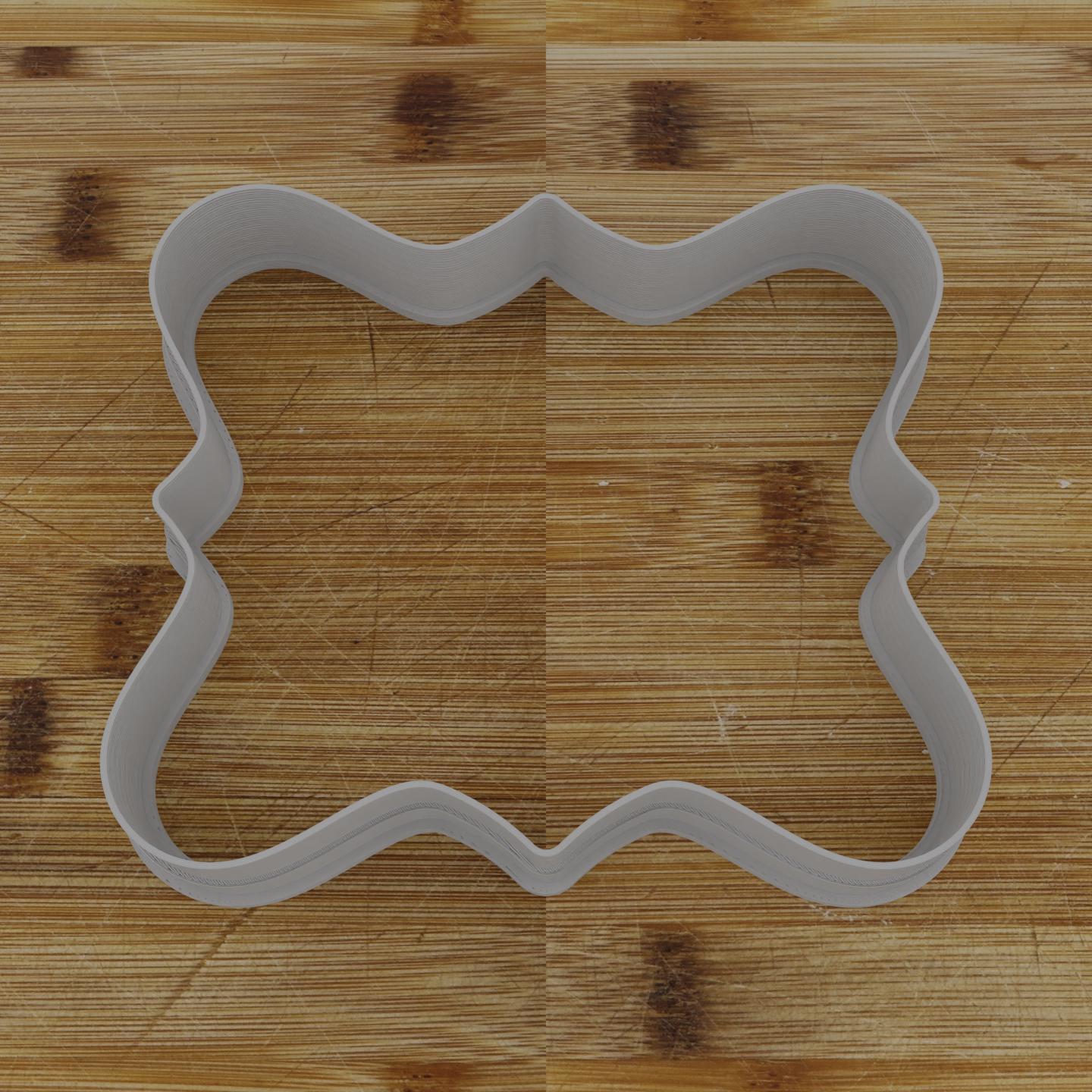 Simple Rectangular Plaque Cookie Cutter | Personalization Available | Custom Embosser