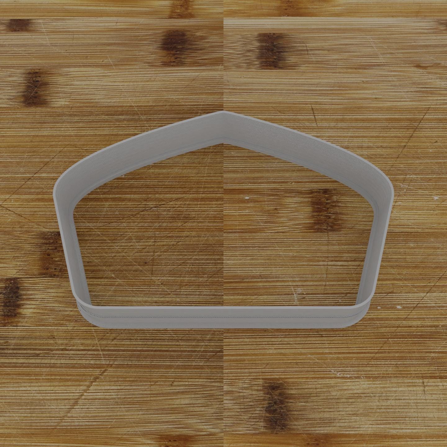 Simple Rectangular Plaque Cookie Cutter | Personalization Available | Custom Embosser