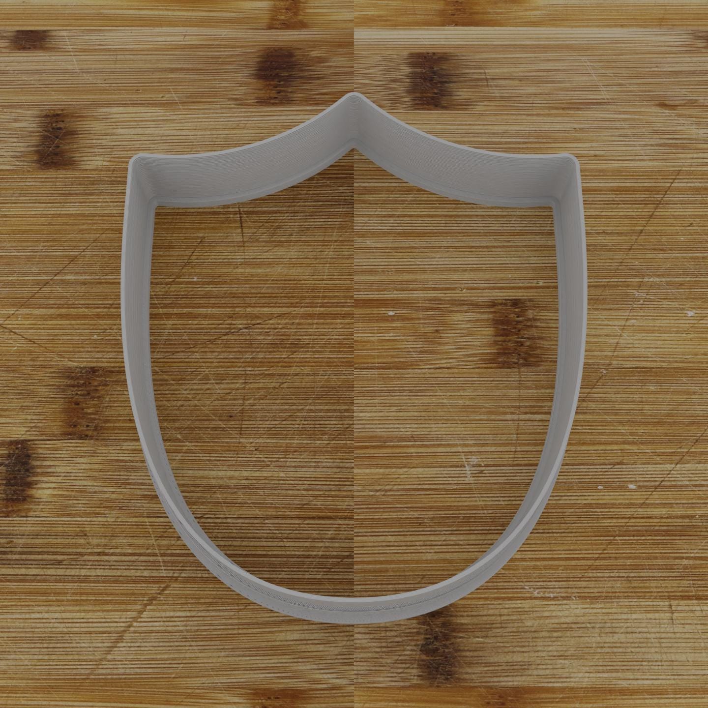 Ornate Shield Label Cookie Cutter | Personalization Available | Custom Embosser