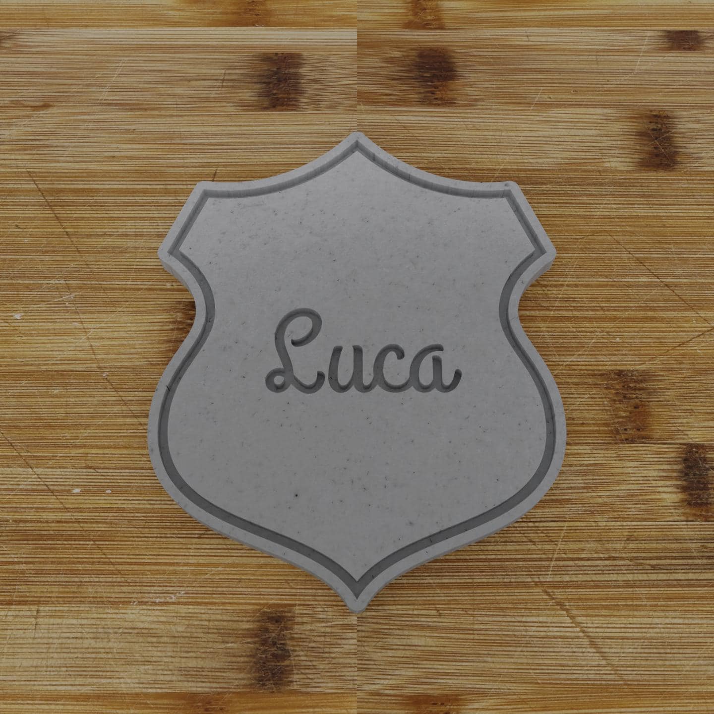 Simple Rectangular Plaque Cookie Cutter | Personalization Available | Custom Embosser