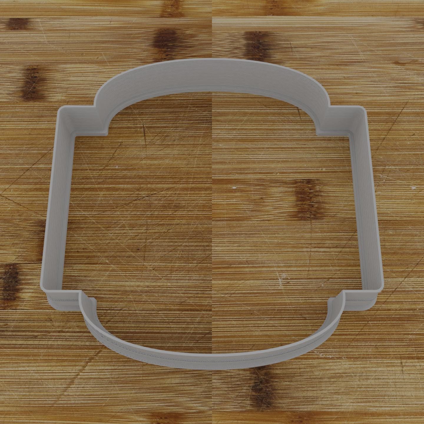 Ornate Shield Label Cookie Cutter | Personalization Available | Custom Embosser