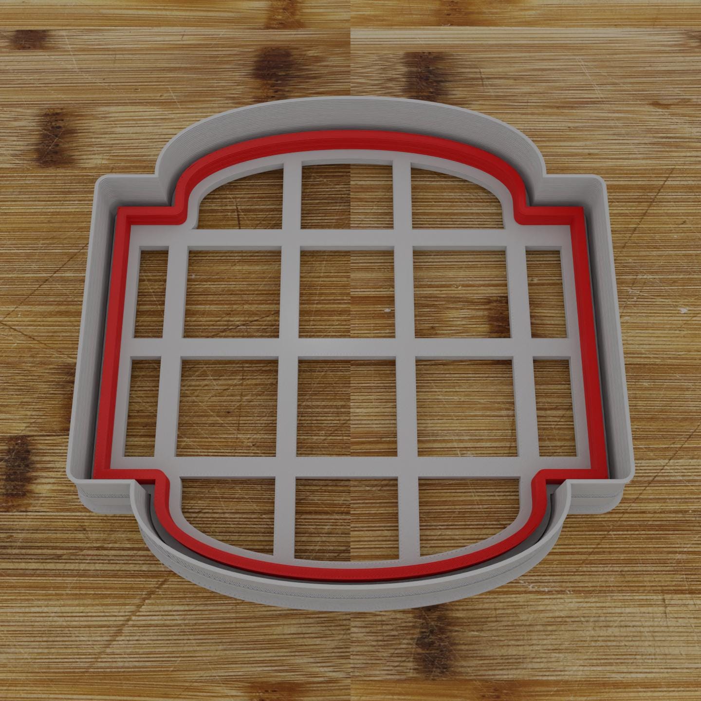 Ornate Shield Label Cookie Cutter | Personalization Available | Custom Embosser