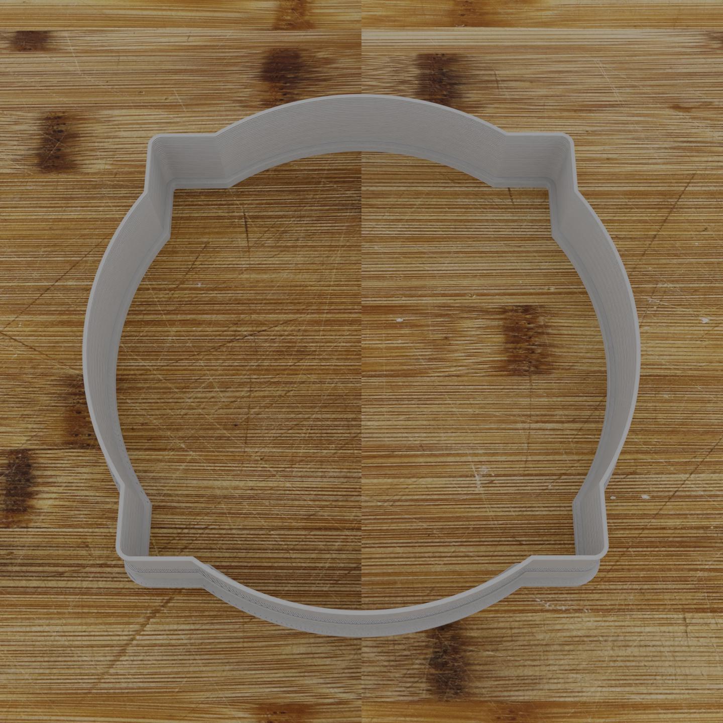 Simple Rectangular Plaque Cookie Cutter | Personalization Available | Custom Embosser