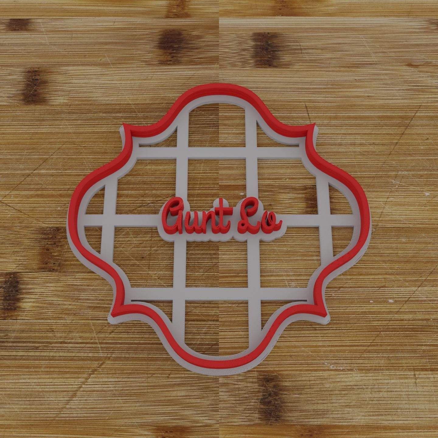 Round Label with Ribbon Cookie Cutter | Personalization Available | Custom Embosser