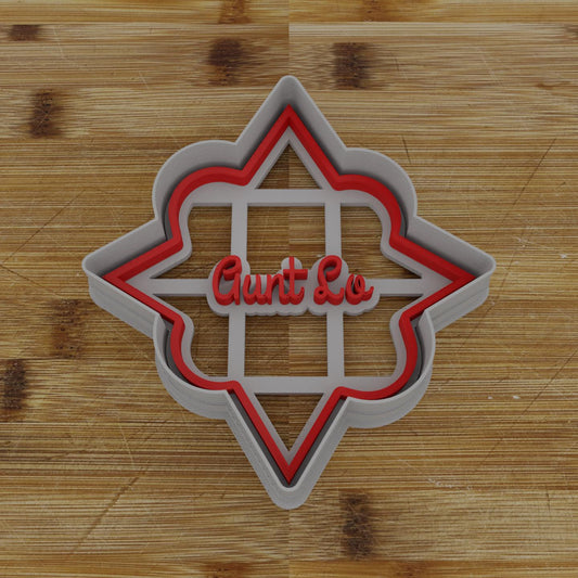 Wide Shield Label Cookie Cutter | Personalization Available | Custom Embosser