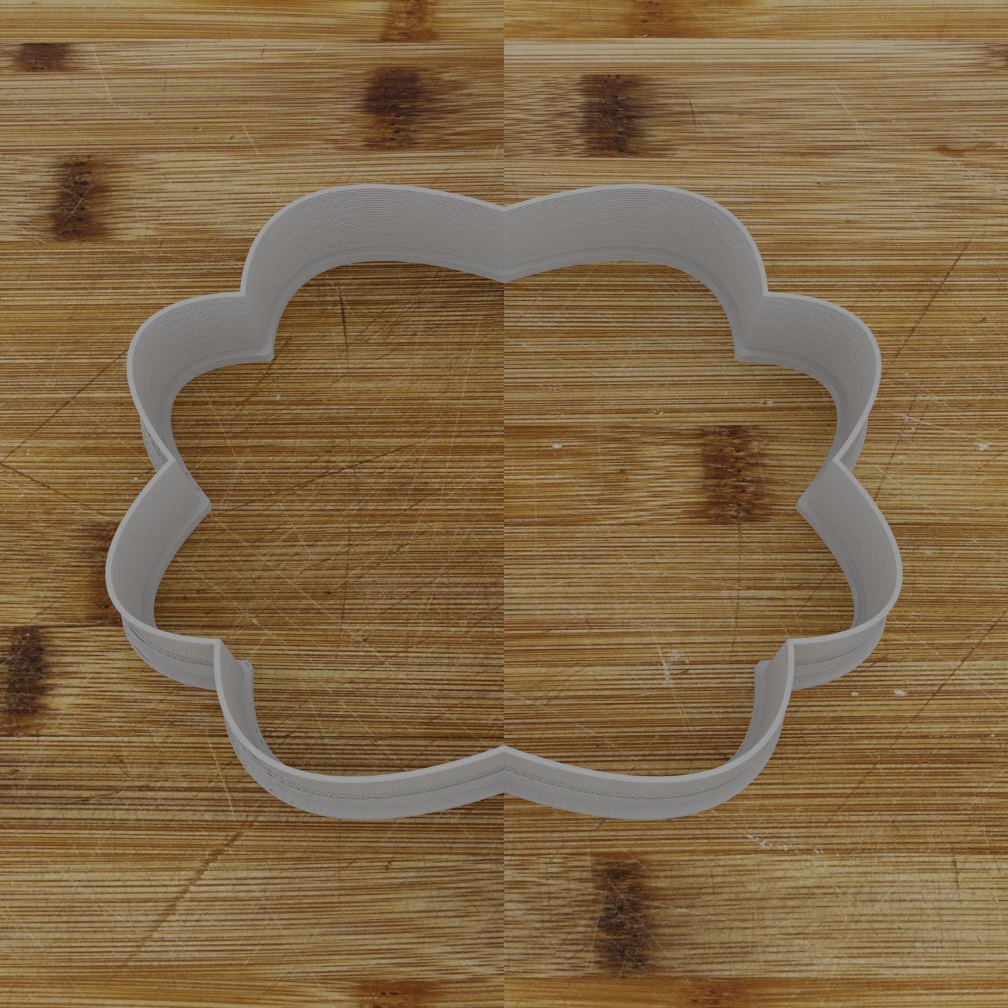 Round Label with Ribbon Cookie Cutter | Personalization Available | Custom Embosser