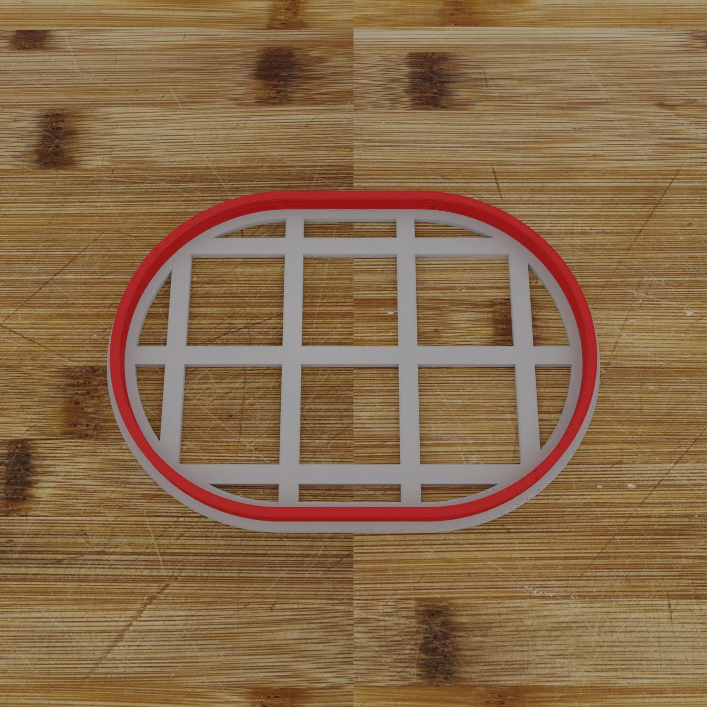 Wide Shield Label Cookie Cutter | Personalization Available | Custom Embosser