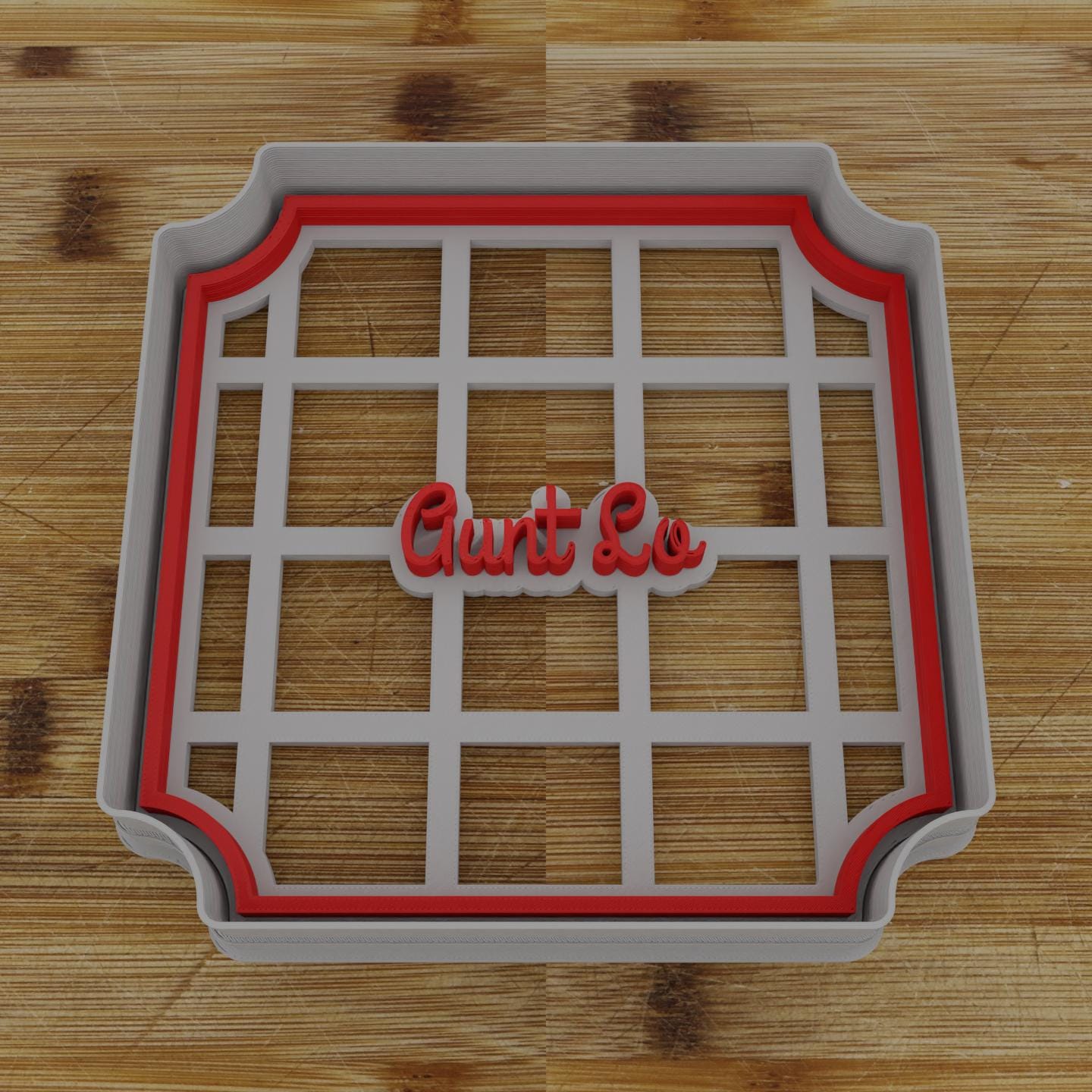 Simple Rectangular Plaque Cookie Cutter | Personalization Available | Custom Embosser