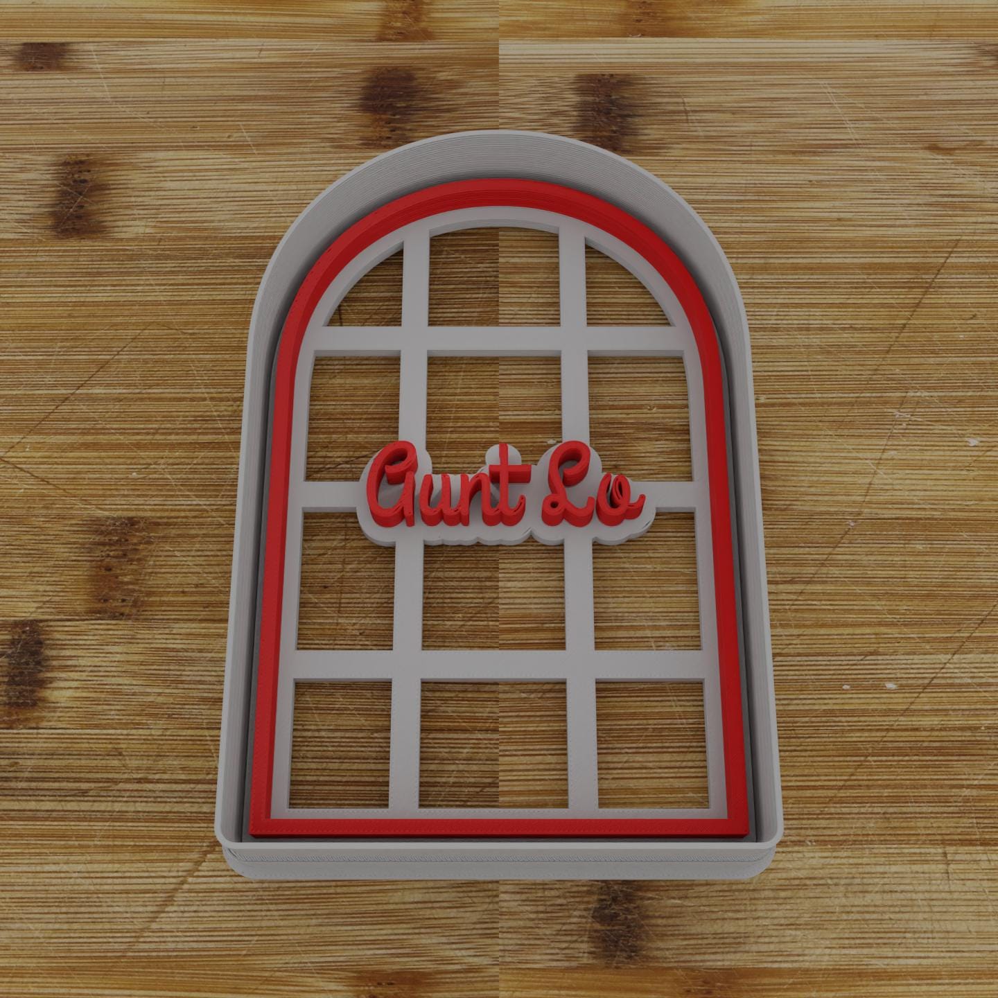 Ornate Shield Label Cookie Cutter | Personalization Available | Custom Embosser