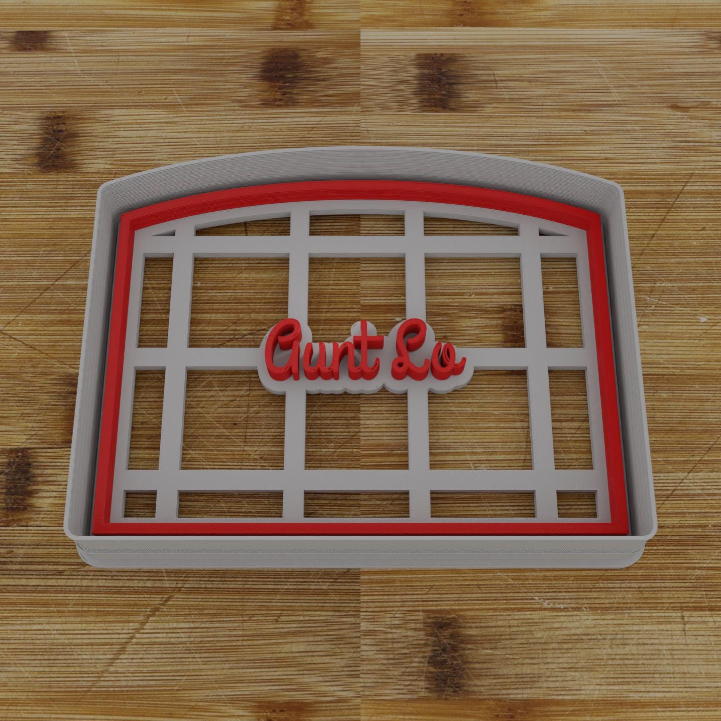 Ornate Shield Label Cookie Cutter | Personalization Available | Custom Embosser