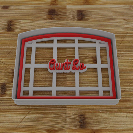 Ornate Shield Label Cookie Cutter | Personalization Available | Custom Embosser