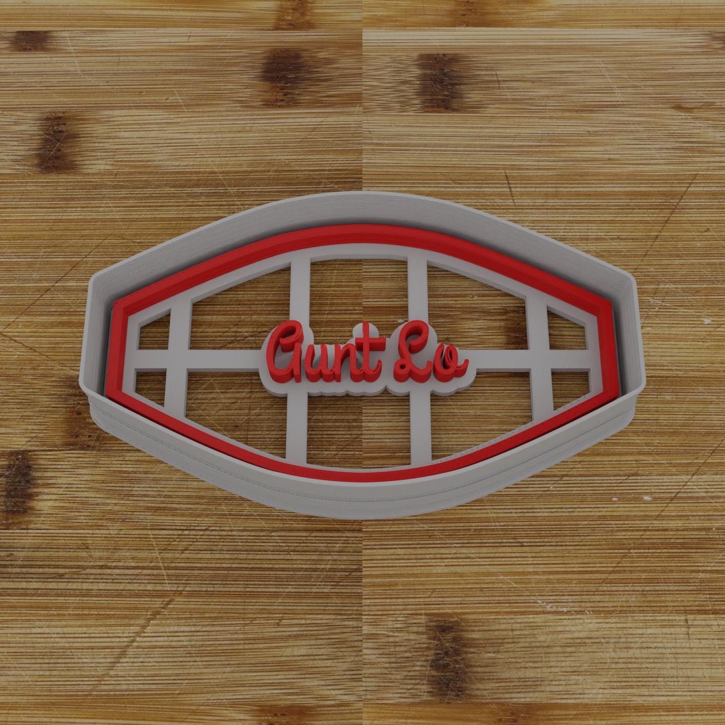 Wide Shield Label Cookie Cutter | Personalization Available | Custom Embosser