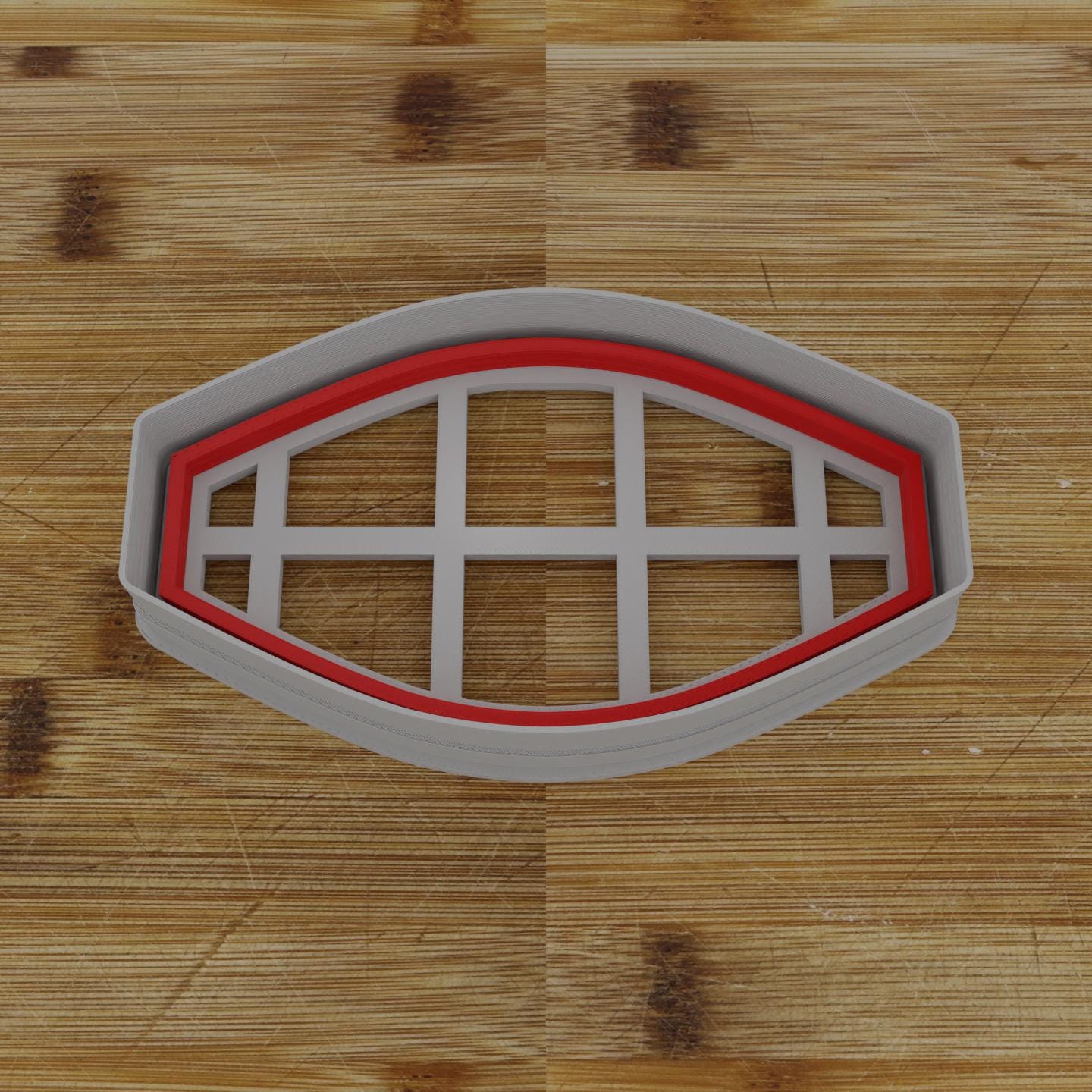 Wide Shield Label Cookie Cutter | Personalization Available | Custom Embosser