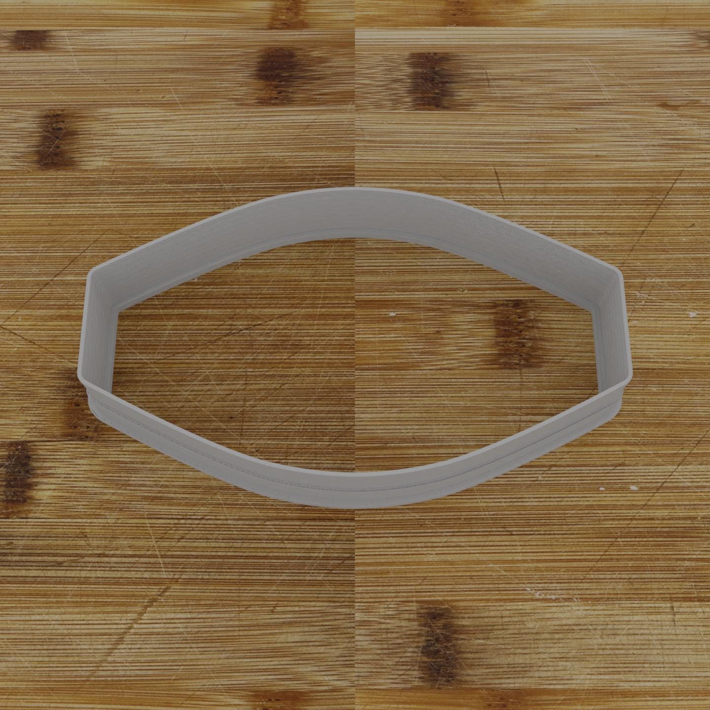 Wide Shield Label Cookie Cutter | Personalization Available | Custom Embosser