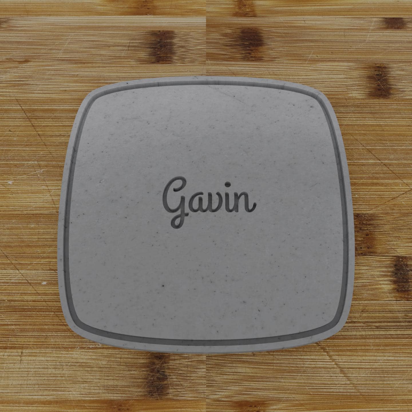 Simple Rectangular Plaque Cookie Cutter | Personalization Available | Custom Embosser