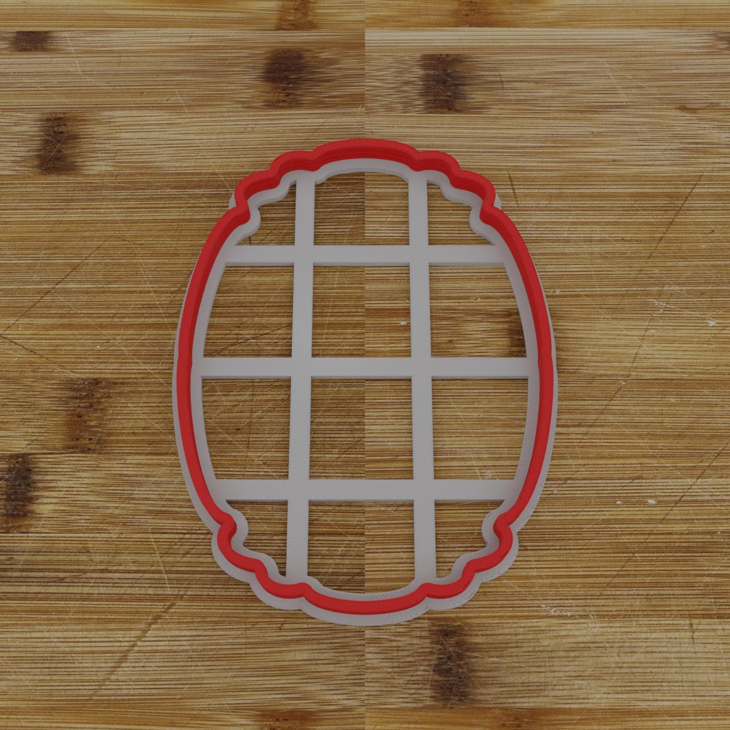 Ornate Shield Label Cookie Cutter | Personalization Available | Custom Embosser