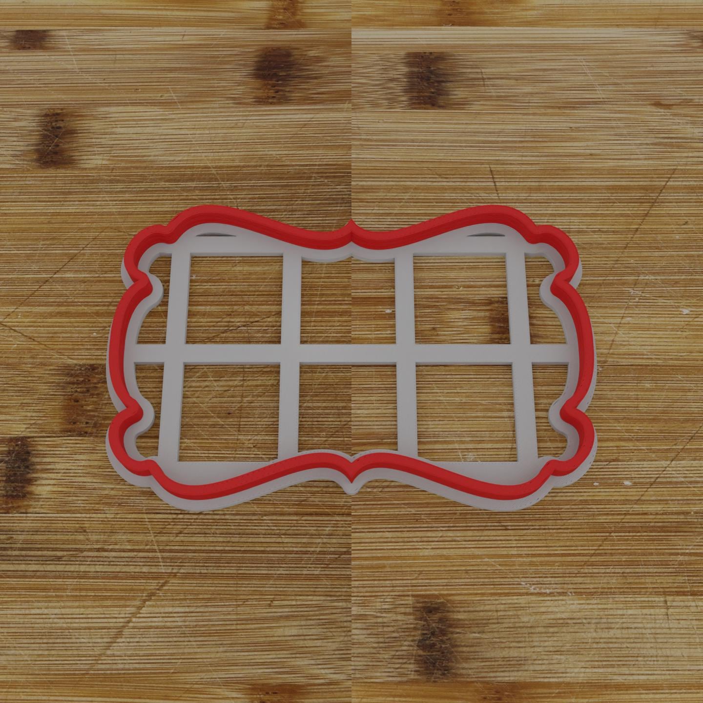 Simple Rectangular Plaque Cookie Cutter | Personalization Available | Custom Embosser