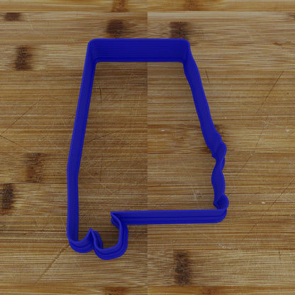2pc Personalizable Alabama Cookie Cutter & Stamp | USA | United States Cookie Cutter
