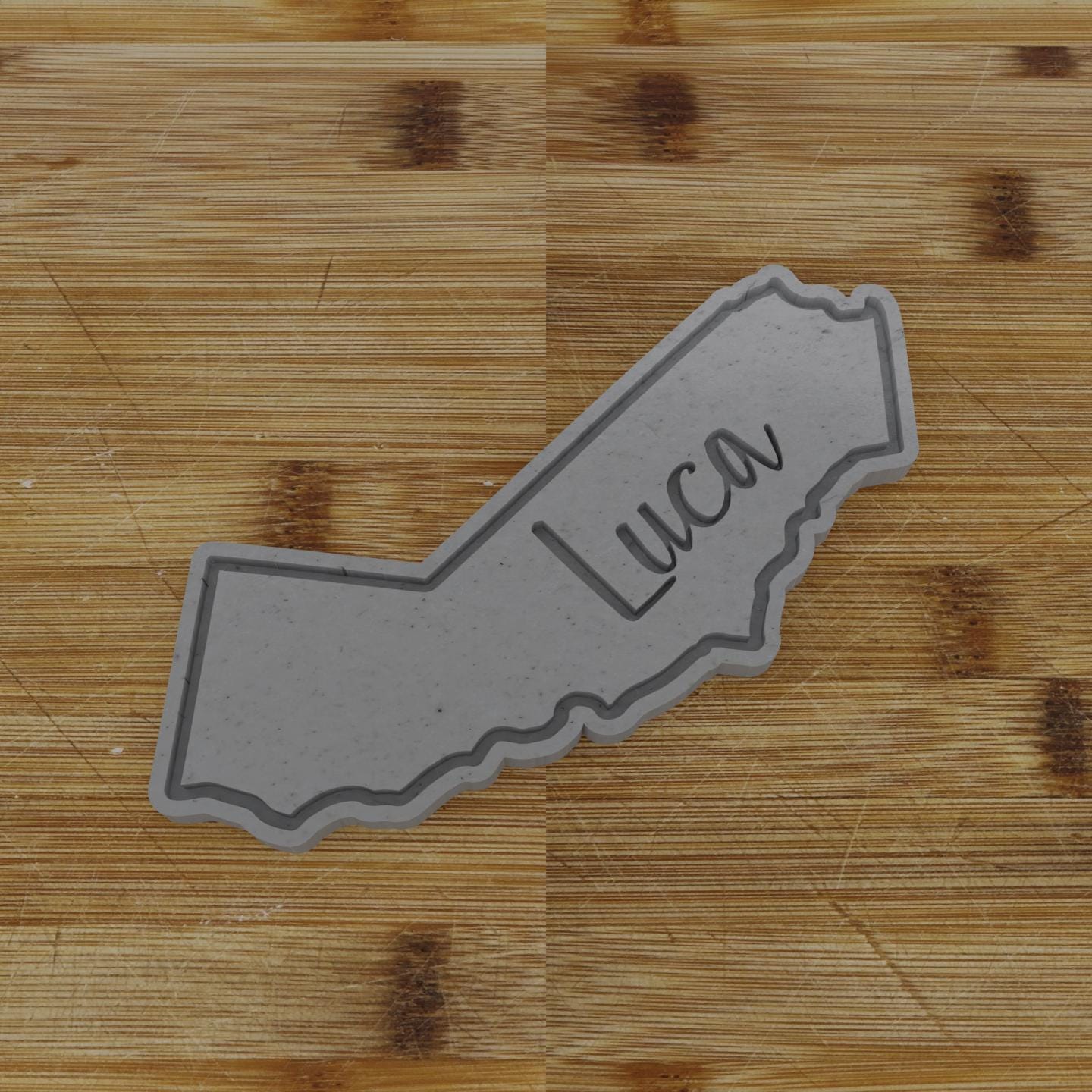 2pc Personalizable California Cookie Cutter & Stamp | USA | United States Cookie Cutter