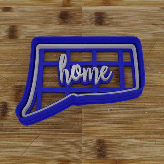 2pc Personalizable Connecticut Cookie Cutter & Stamp | USA | United States Cookie Cutter