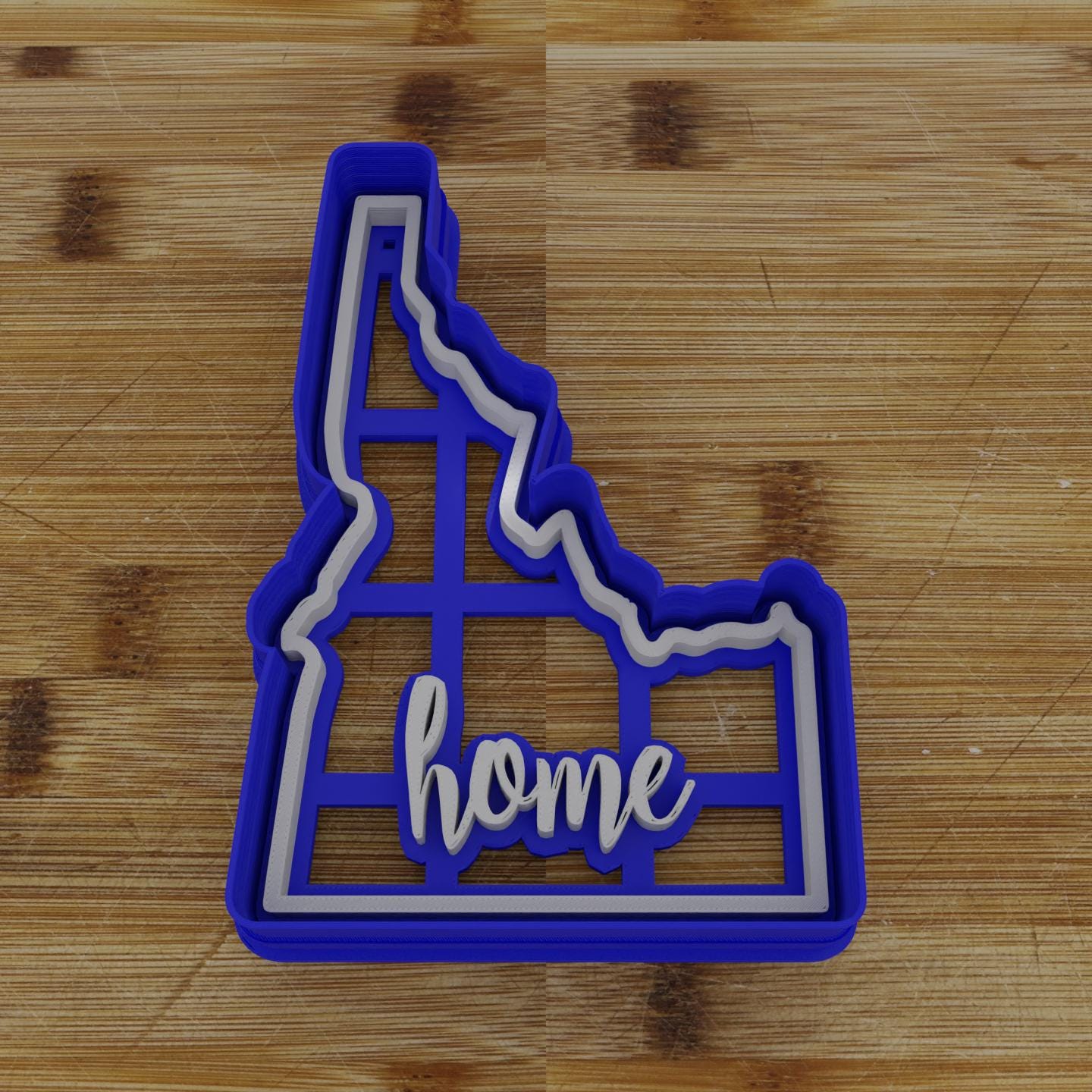 2pc Personalizable Idaho Cookie Cutter & Stamp | USA | United States Cookie Cutter