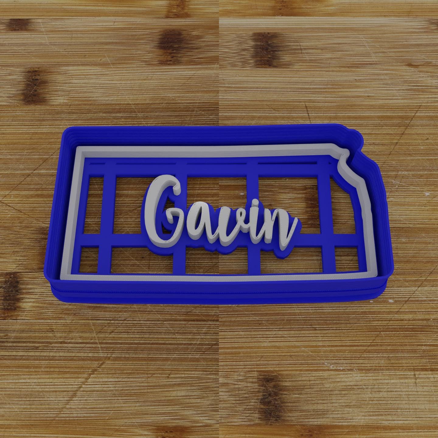 2pc Personalizable Kansas Cookie Cutter & Stamp | USA | United States Cookie Cutter