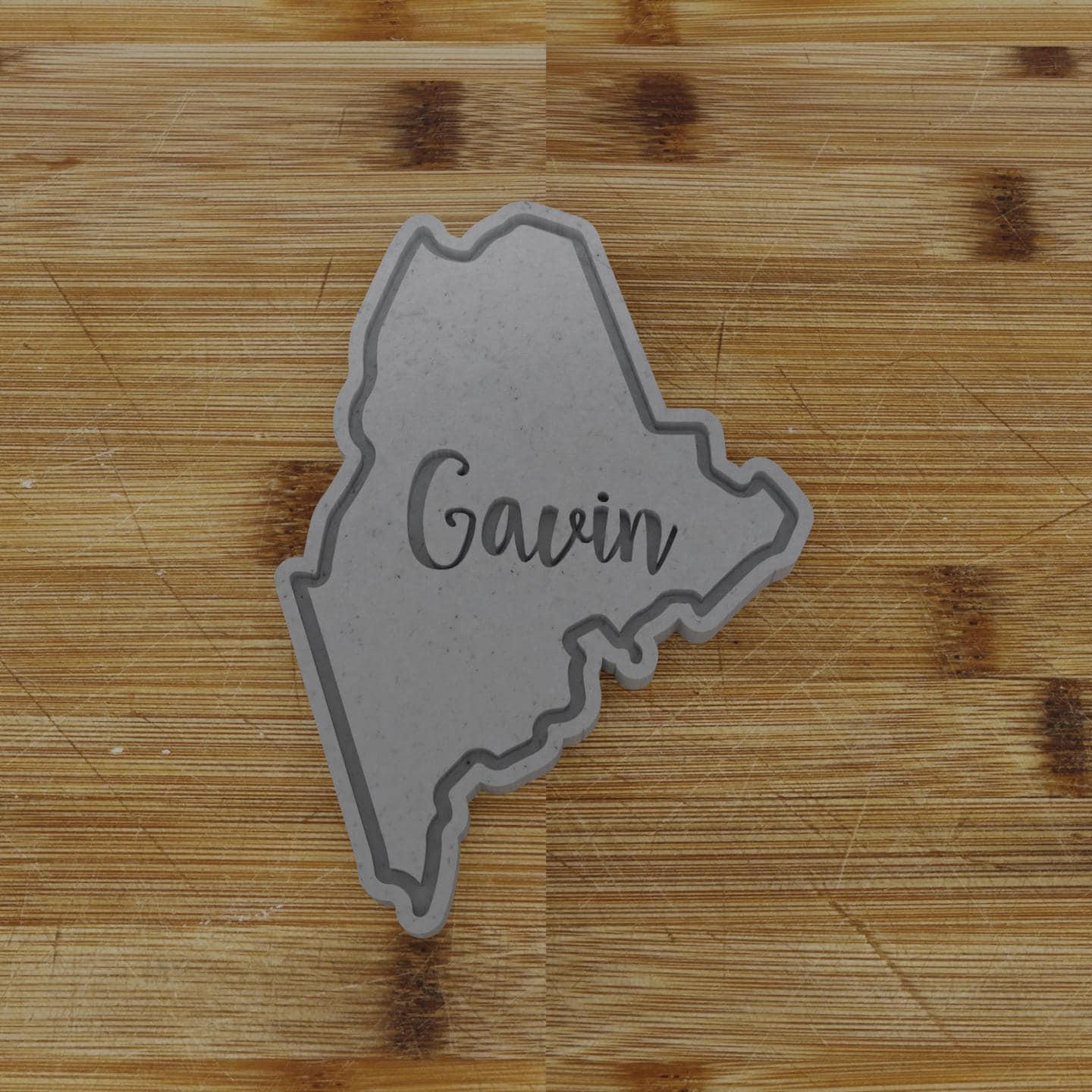 2pc Personalizable Maine Cookie Cutter & Stamp | USA | United States Cookie Cutter