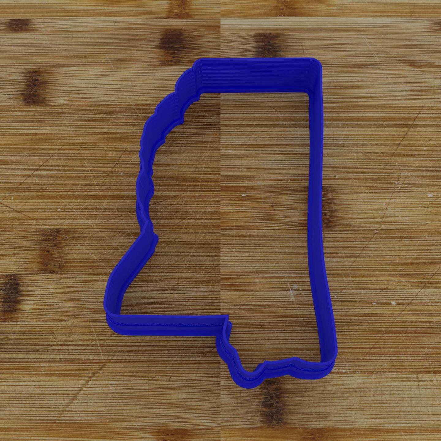 2pc Personalizable Mississippi Cookie Cutter & Stamp | USA | United States Cookie Cutter