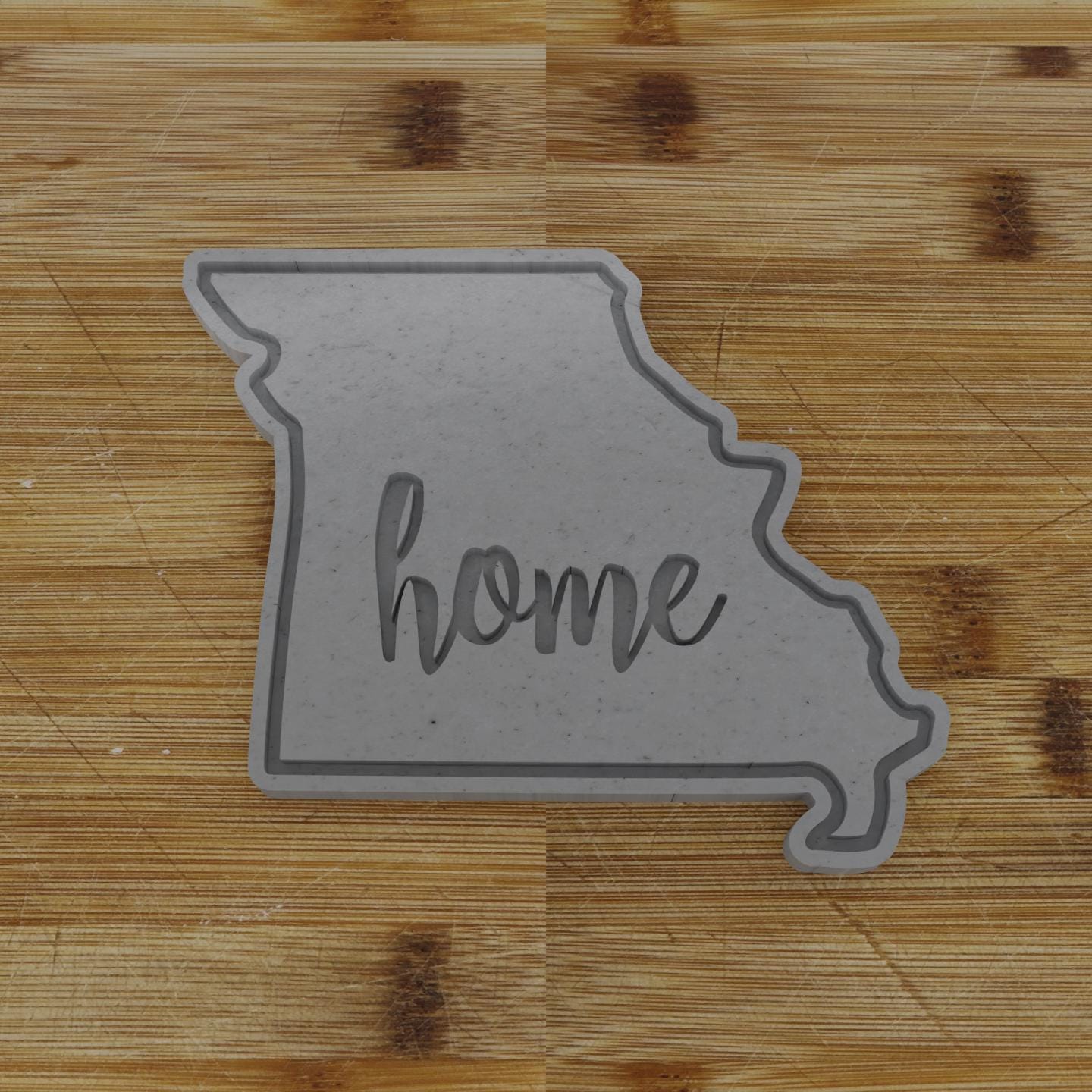 2pc Personalizable Missouri Cookie Cutter & Stamp | USA | United States Cookie Cutter