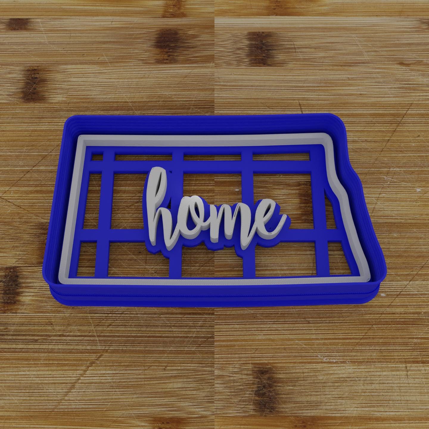 2pc Personalizable North Dakota Cookie Cutter & Stamp | USA | United States Cookie Cutter