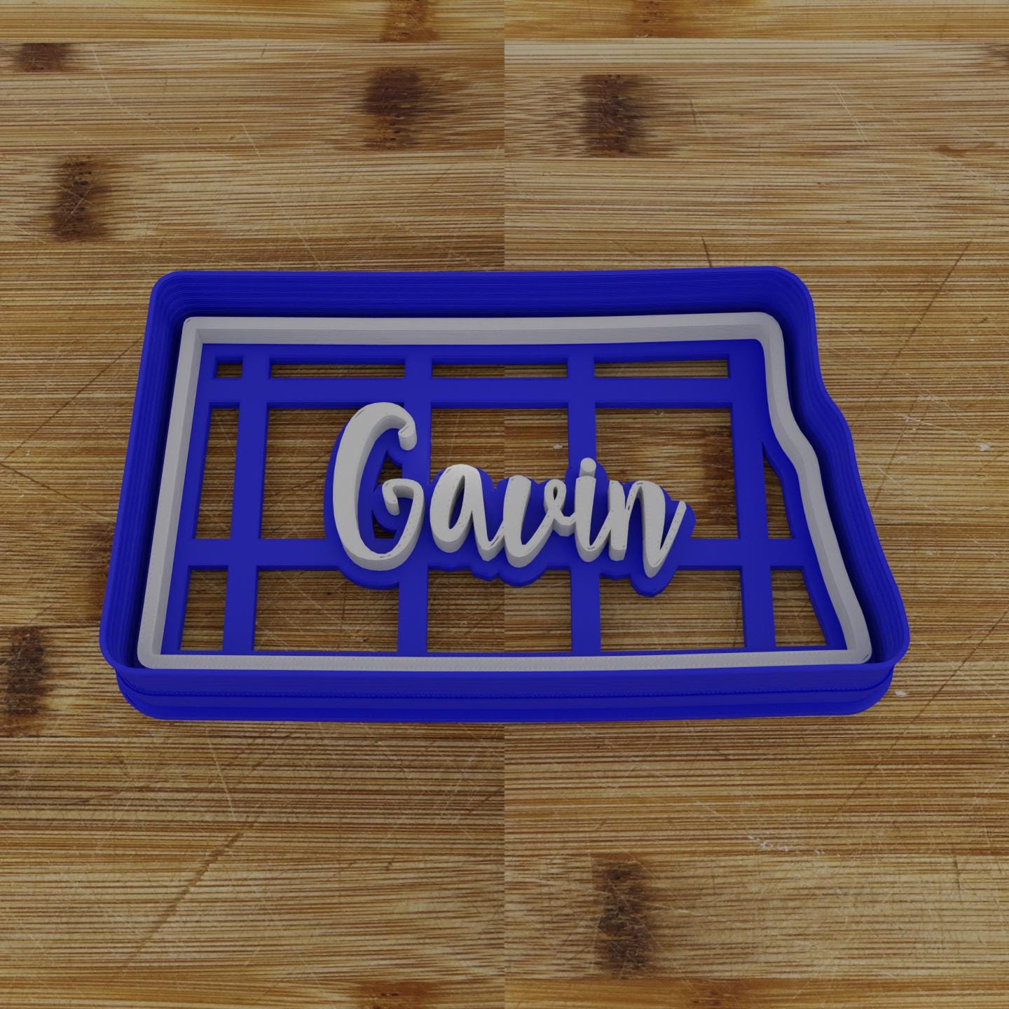 2pc Personalizable North Dakota Cookie Cutter & Stamp | USA | United States Cookie Cutter