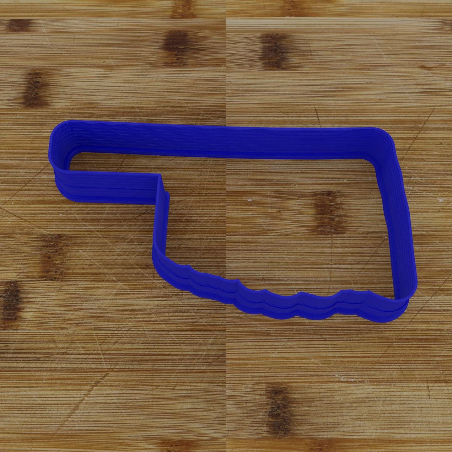 2pc Personalizable Oklahoma Cookie Cutter & Stamp | USA | United States Cookie Cutter