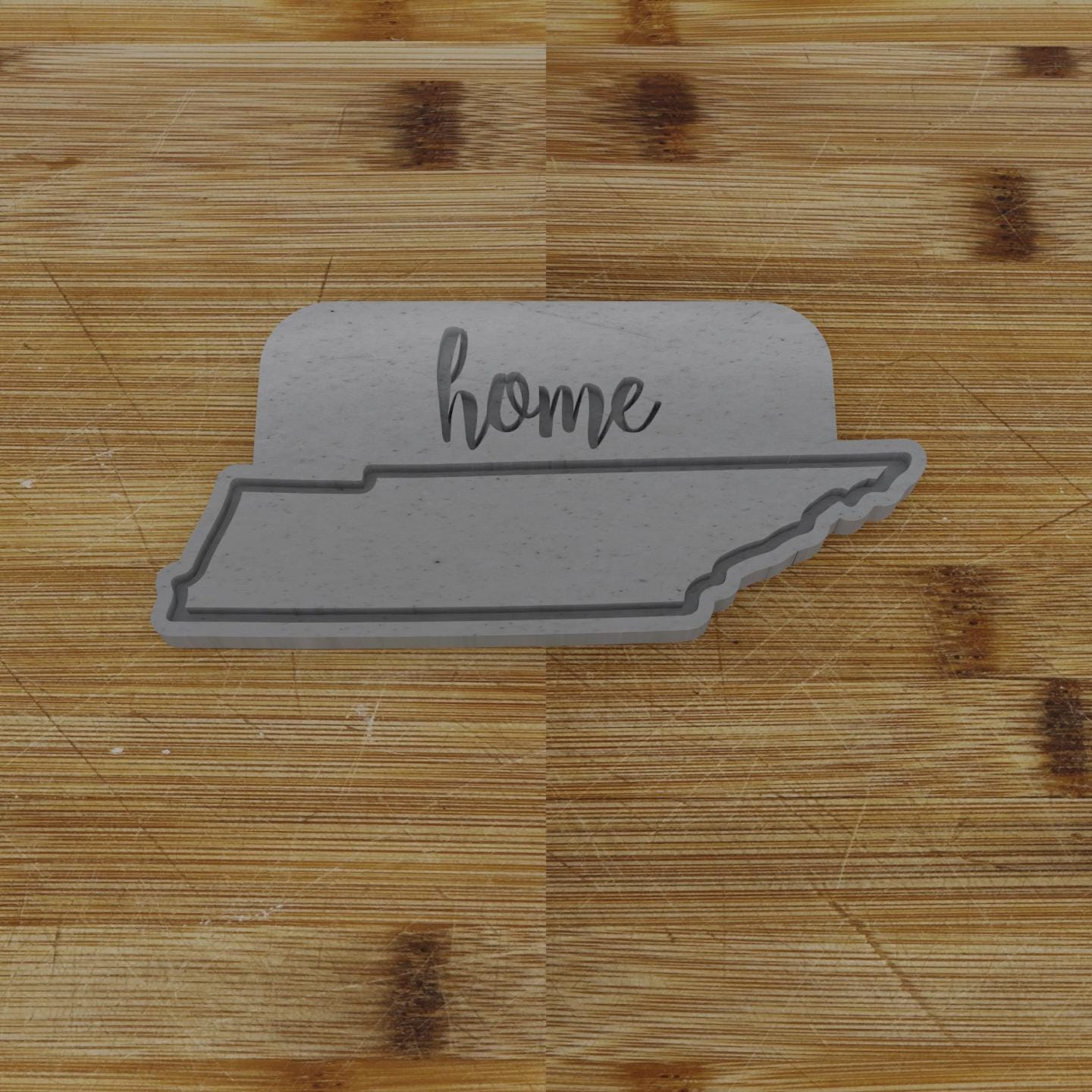 2pc Personalizable Tennessee Cookie Cutter & Stamp | USA | United States Cookie Cutter