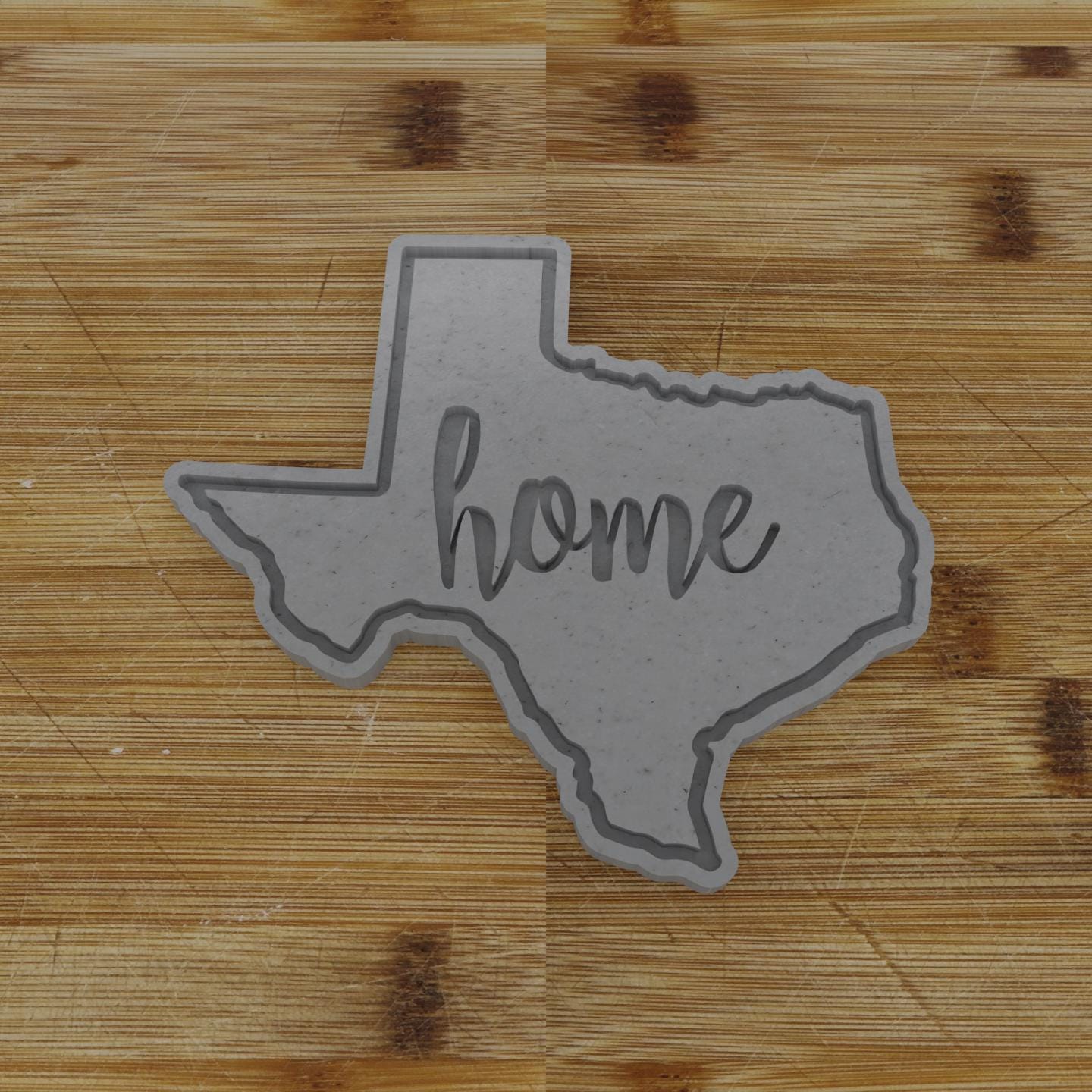 2pc Personalizable Texas Cookie Cutter & Stamp | USA | United States Cookie Cutter